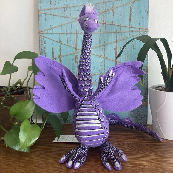 Annalee Purple Dragon Doll Halloween Retired 2020 Fantasy Display Decor - Picture 1 of 16